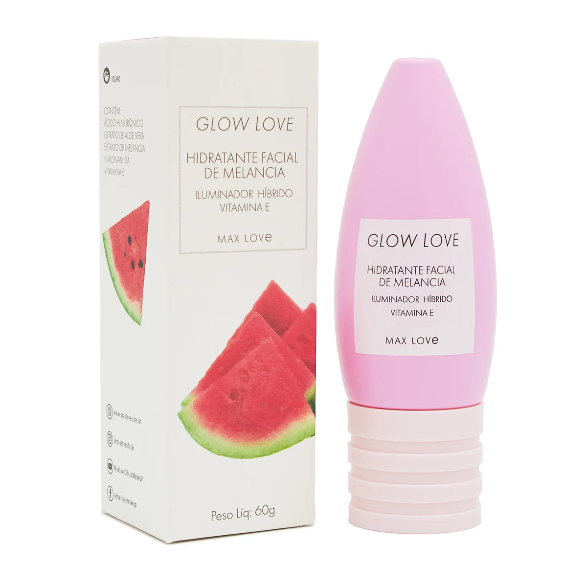 Hidratante Facial Glow Love Watermelon Max Love