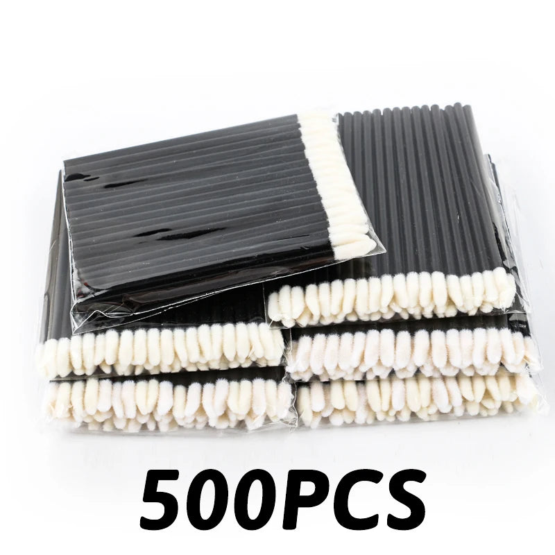 Atacado 50/1000 unidades Pincéis de Lábios Aplicadores – Escova para Cílios, Pincel para Batom, Aplicador de Gloss Labial – Ferramenta de Beleza para Maquiagem