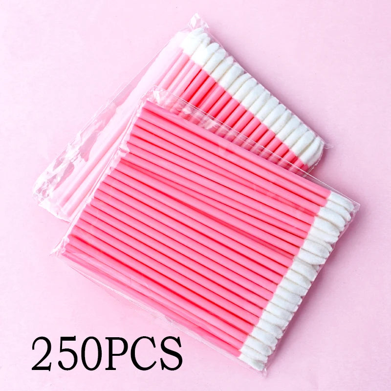 Atacado 50/1000 unidades Pincéis de Lábios Aplicadores – Escova para Cílios, Pincel para Batom, Aplicador de Gloss Labial – Ferramenta de Beleza para Maquiagem
