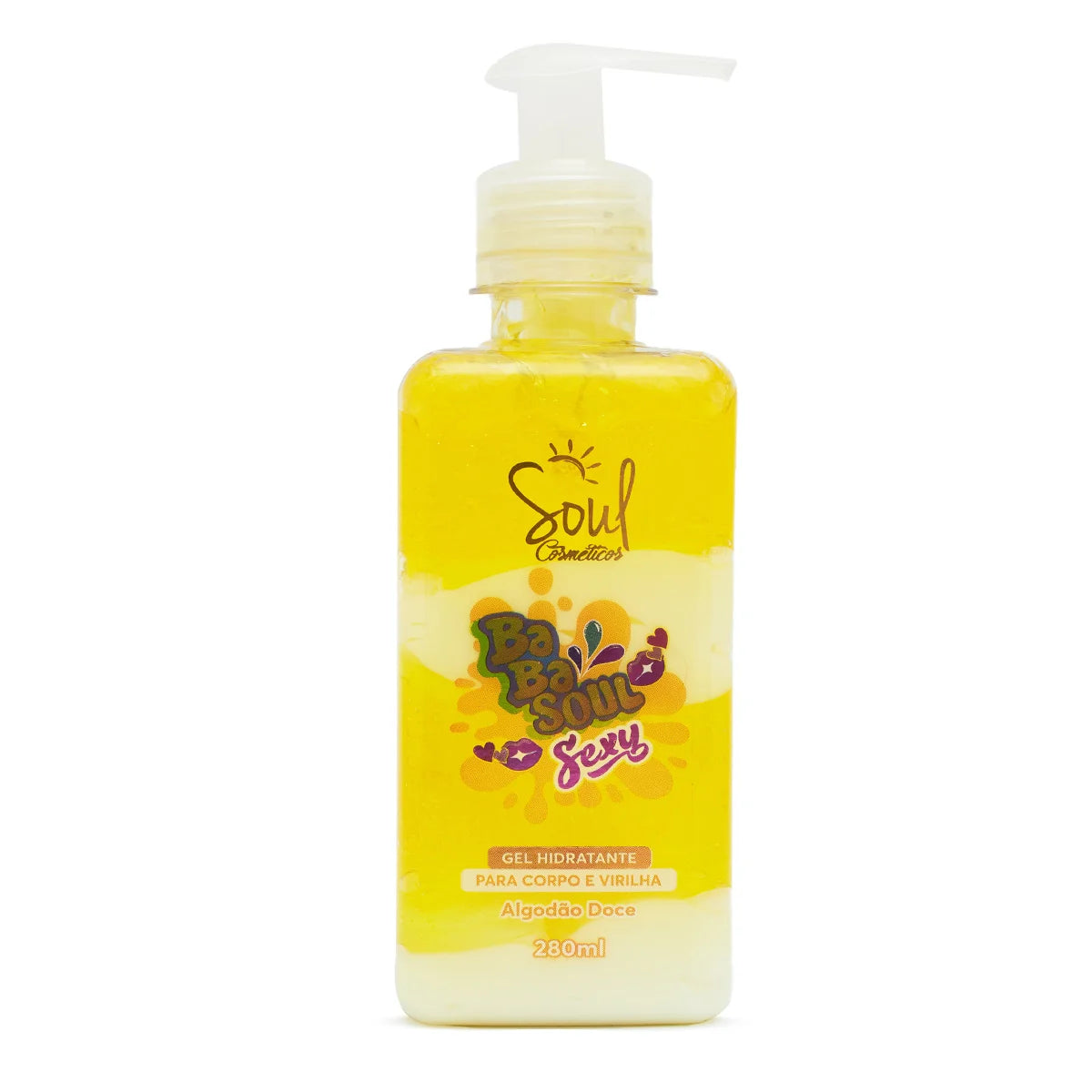 Kit C/4 Gel Hidratante Corporal e Virilha Kiss Soul Cosmetics Babasoul