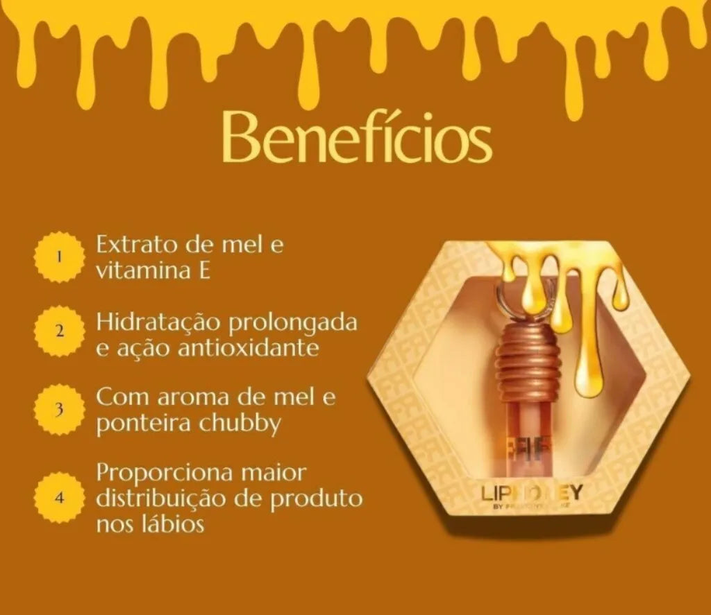 Batom Líquido Hidratante Liphoney Lip