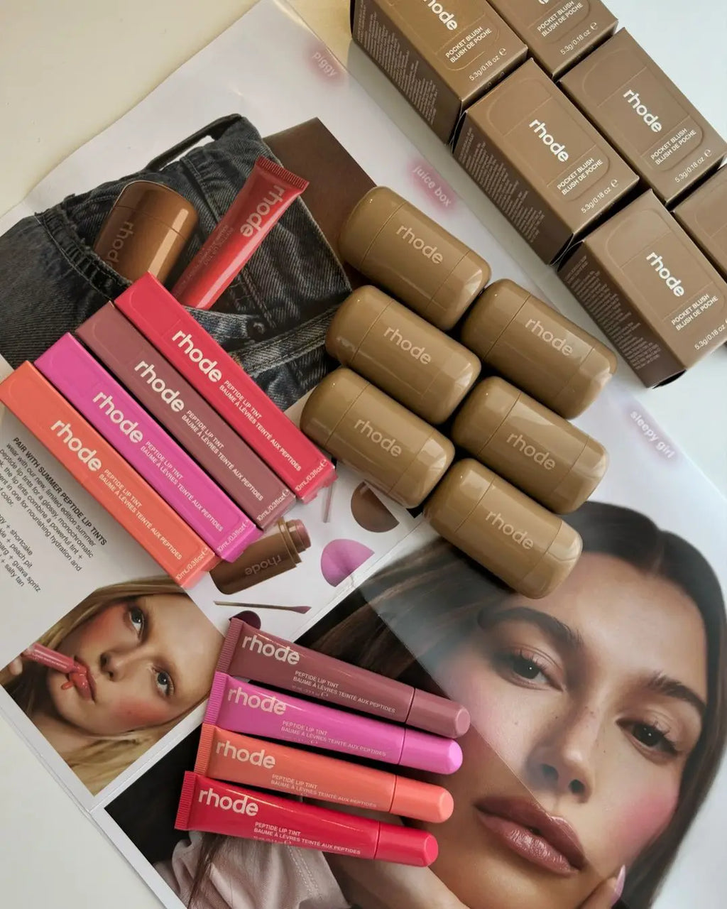 Blush Rouge de Bolso Gloss Labial Bastão Hidratante